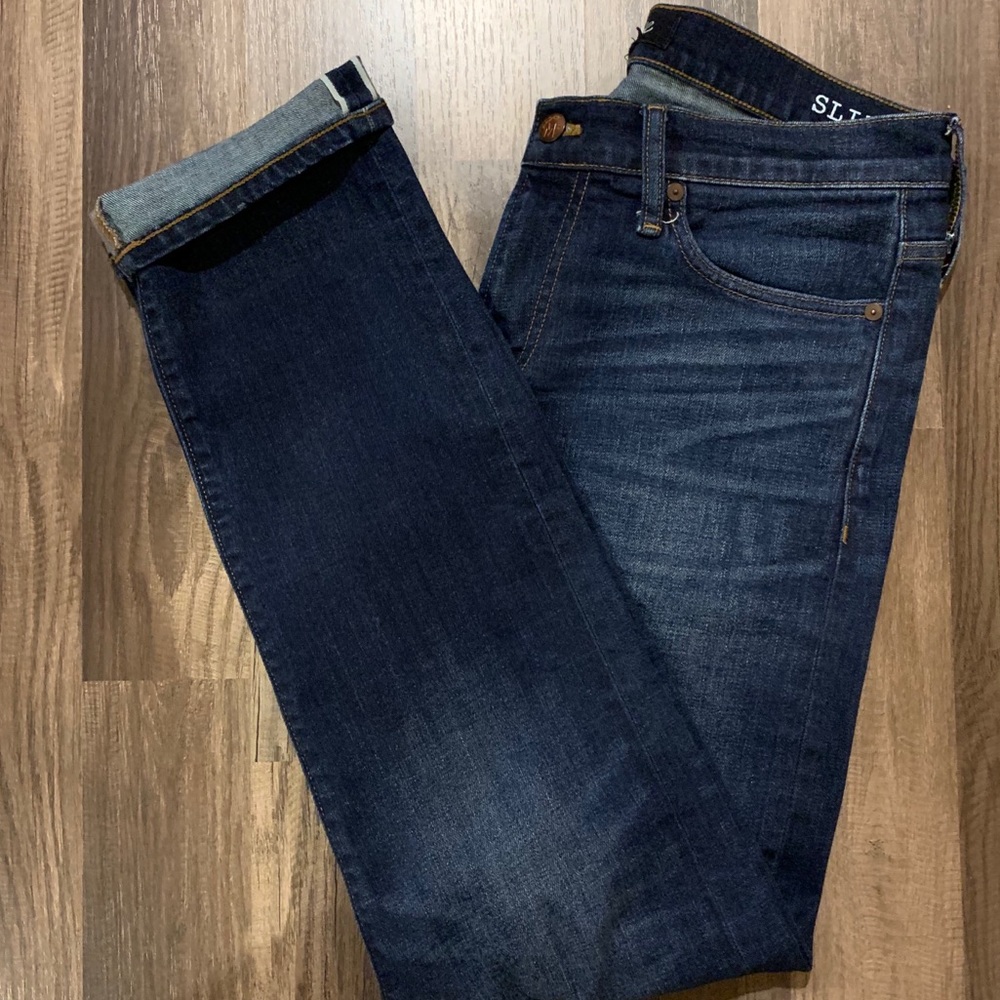 Madewell slim fit denim jeans, medium wash, 32x32